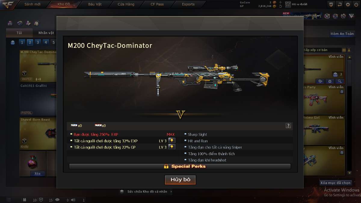 shop acc cf uy tin gia re
